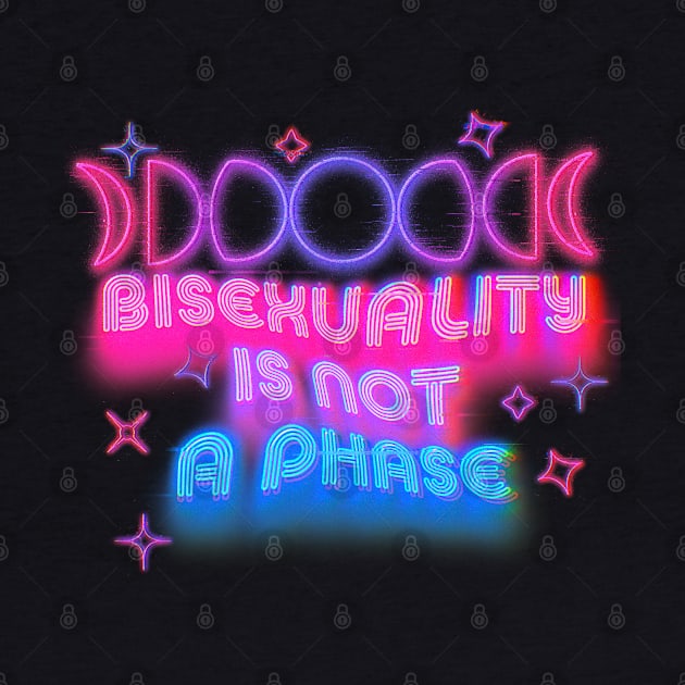 Bisexuality is not a phase - futuristic design by Deardarling